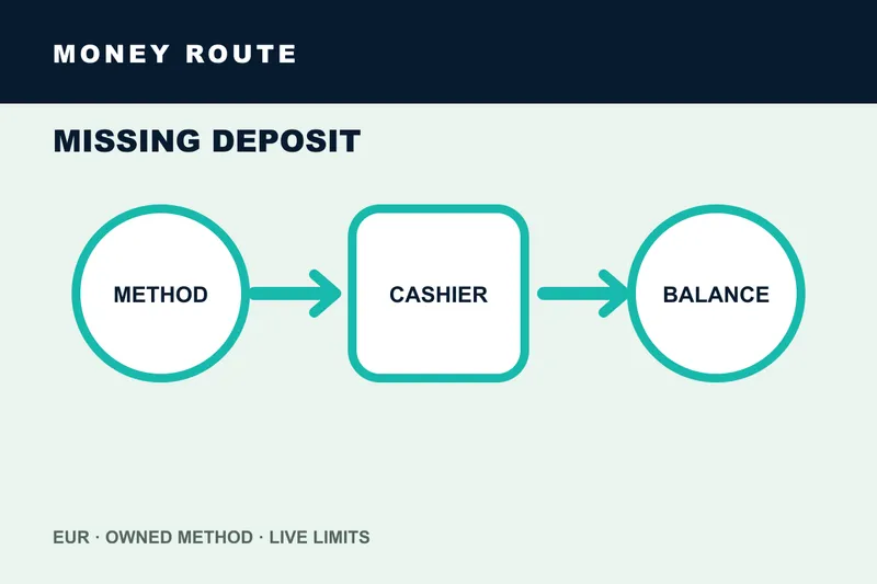 Missing deposit casino money flow and timing