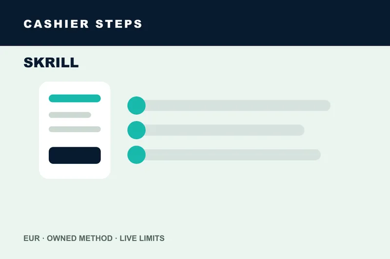 Skrill casino deposit steps on a phone